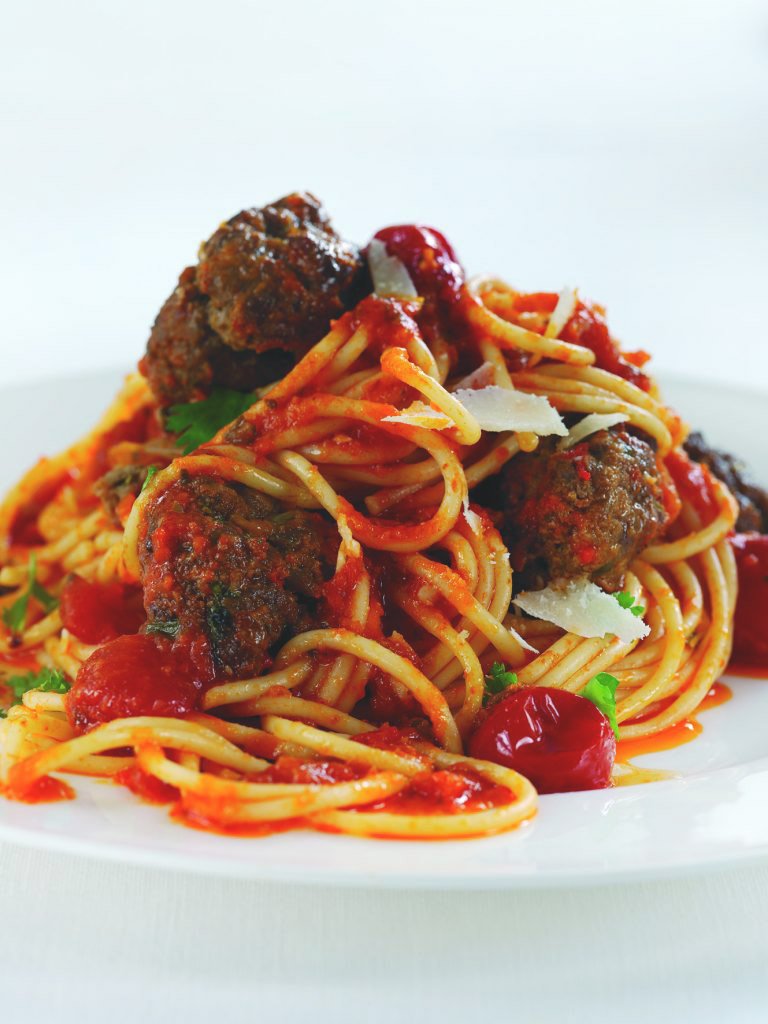 Italian Meatballs With Tomato And Roaste Garlic Sauce Saclà Usa 4447