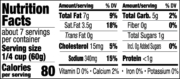 Alfredo Roasted Garlic - Nutritional Information