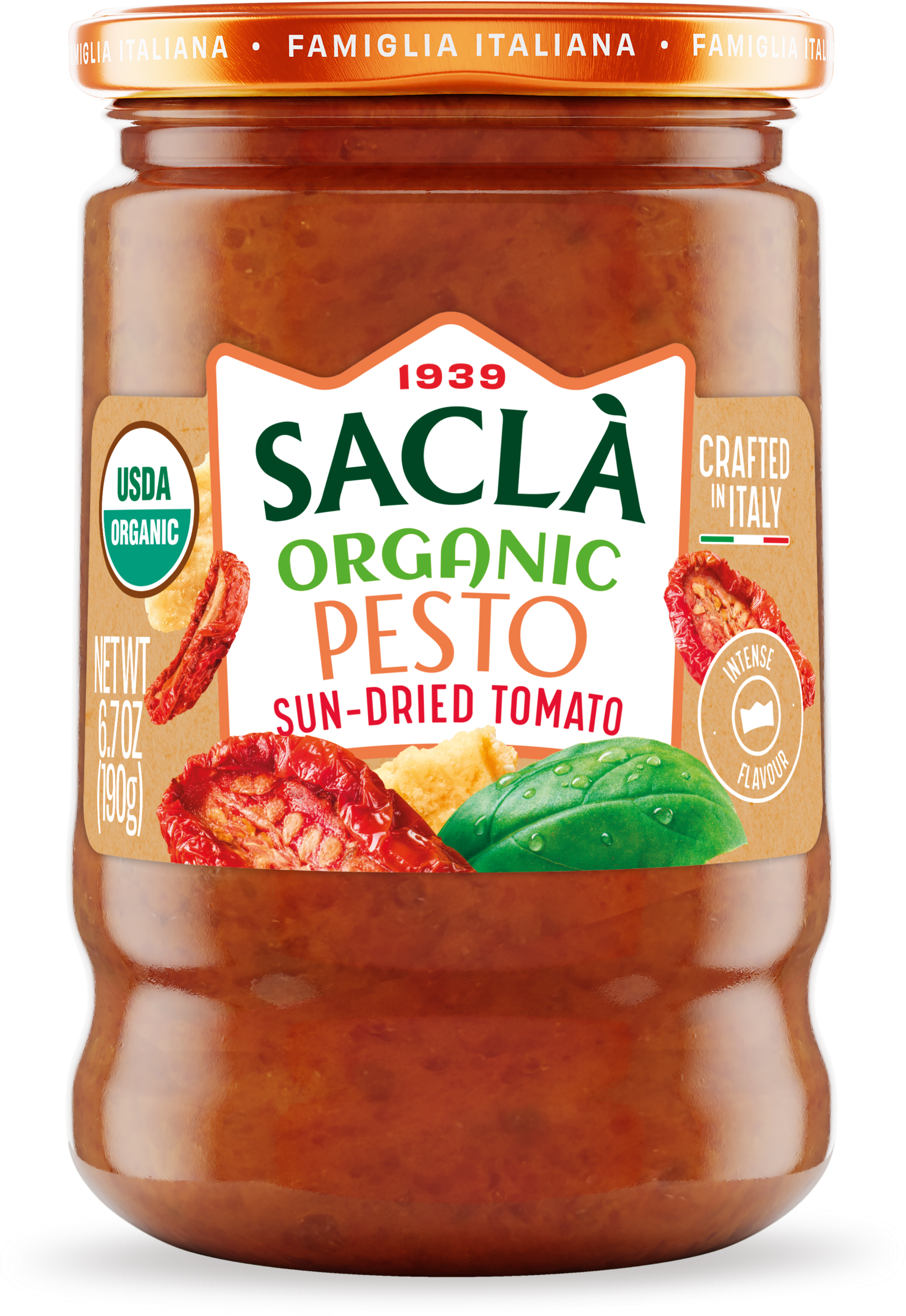 ORGANIC Sun-dried tomato Pesto — 6.7 oz | 190g