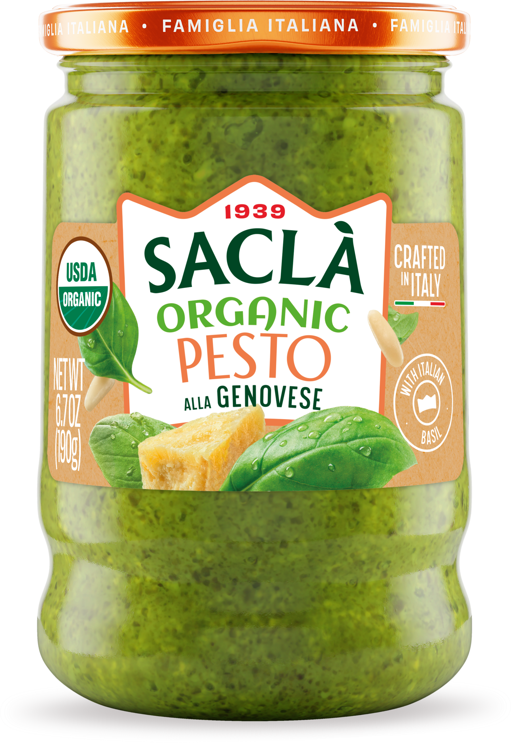 ORGANIC Basil Pesto — 6.7 oz | 190g