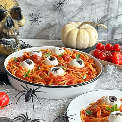 Spooky Arrabbiata Pasta
