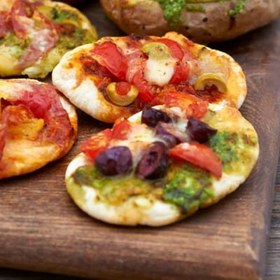 Quick Pesto Pizza